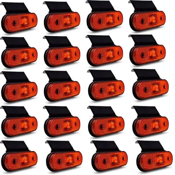 LANTERNA LATERAL CAMINHAO CARRETA FACCHINI LED AM BIVOLT 20 UN