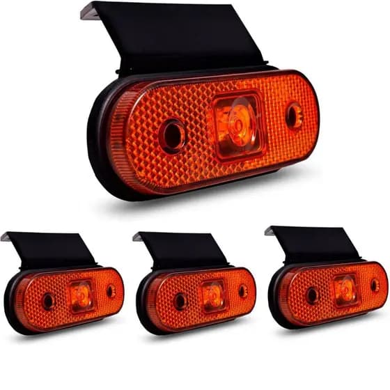 LANTERNA LATERAL CAMINHAO CARRETA LED AM BIVOLT 4 UN