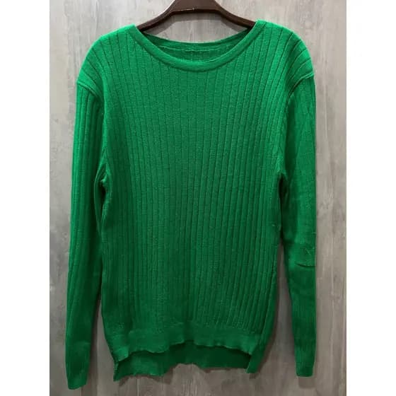 Blusa Tricô Modal Canelado Plus Bastante Lycra Moda Feminina