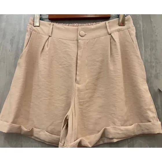 Short Alfaiataria Marrante Com Elastico Nas Costas Moda Feminina