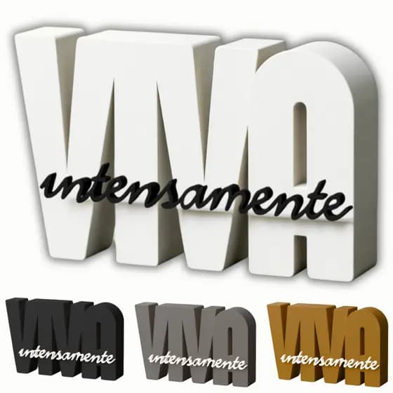 Viva Intensamente Letreiro Decorativo Fé Inspiração Estilo Presente Religioso Moderno Mesa Estante Decoração Casa