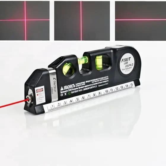 Nível Laser Multifuncional Level Pro3 - Precisão Profissional com 3 Linhas e Trena Integrada
