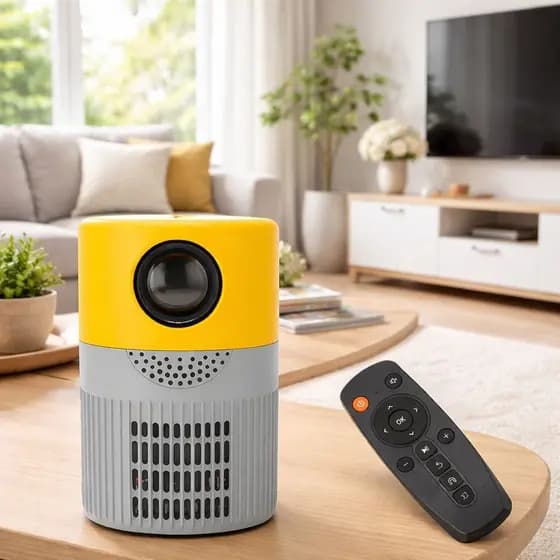 Mini Projetor T400 Portátil 1080P 3000 Lumens HDMI USB Som Integrado Cinema Outdoor