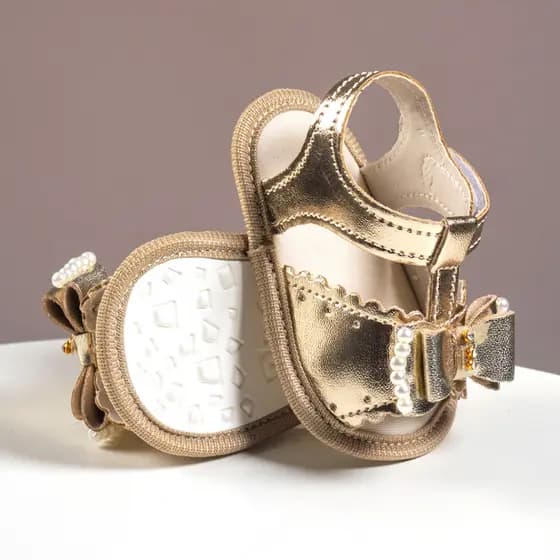 Sandália Bebê Menina Infantil Confortável Feminina Batizado Laço Promoção Lisa Shoes Envio Já