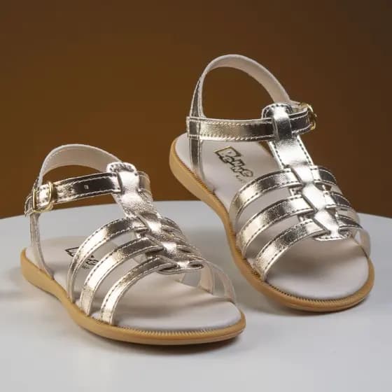 Sandália Infantil Menina Tiras Confortável Criança Delicada 20 a 27 Original Lisa Shoes Promoção