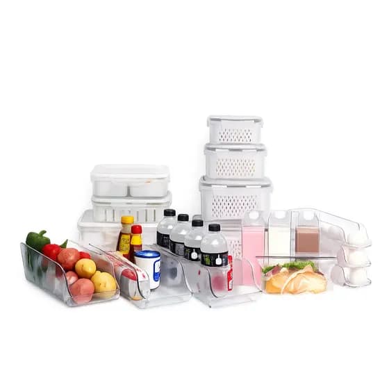 Kit Organizer Completo 16 Itens Organizadores de Geladeira Premium