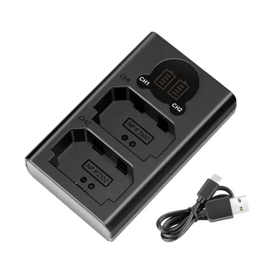 Carregador Duplo Neewer para Bateria Sony NP-fz100 Preto