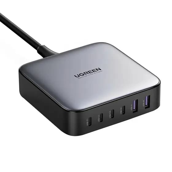 Carregador Multiportas Ugreen 4 Portas Usb C e 2 Usb A 200W