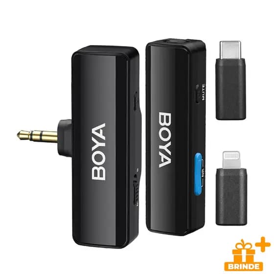 Microfone Lapela Boya Boyalink A1 Android/Ios 3.5mm Preto
