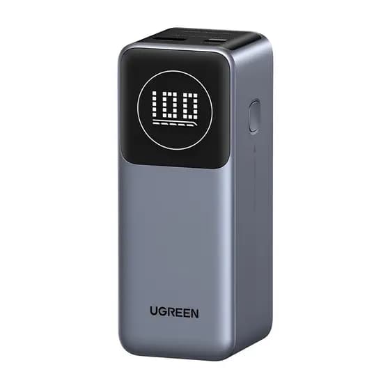 Power Bank Ugreen 12000mAh Bateria Portátil 100W Cinza