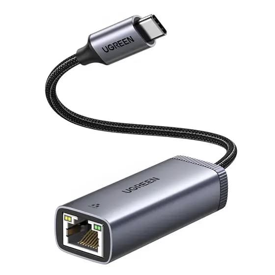 Adaptador Rede Internet Ugreen Usb C p/Rj45 Ethernet Cinza