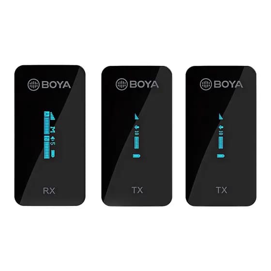 Sistema Microfone Lapela Boya By-Xm6 k2 Celular Pc Dslr Pret