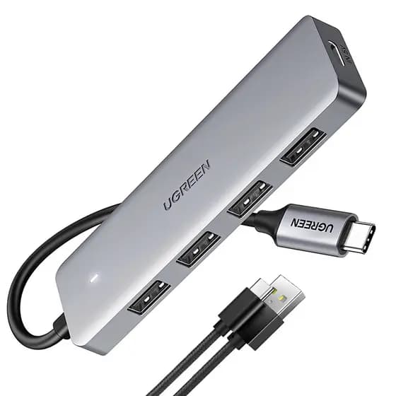 Hub Adaptador Ugreen Usb C p/Usb 3.0 +Cabo USB-C (K-2804-5882)