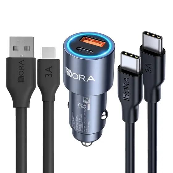 1HORA Carregador para Carro 3A TIPO C PD+QC (20W+18W) GAR241 (K-6576-5887)