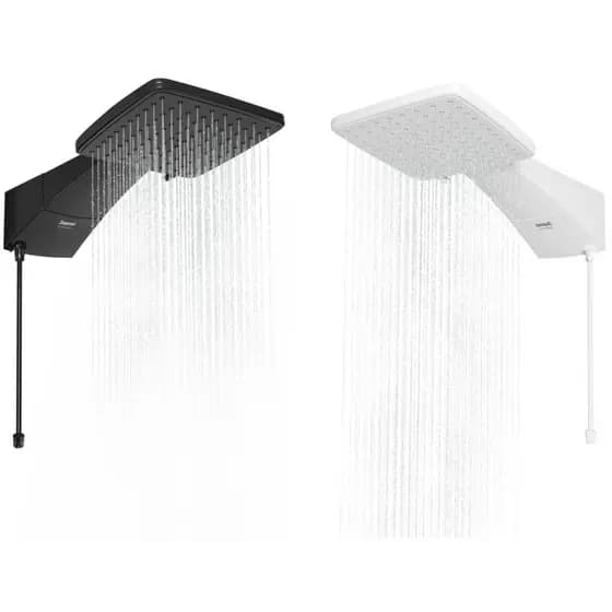 Ducha Eletrônica Zagonel Quadratta 127V/220V 5500W/7700W Preta ou Branca Chuveiro Elétrico