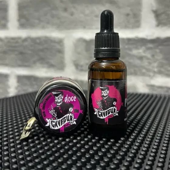 KIT CAVEGUR Balm para Barba 30g + Óleo para Barba 30ml essência DOCE CAVEGUR - ENVIO IMEDIATO