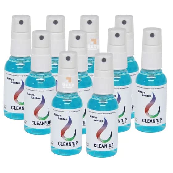 Kit 10 Spray Para Limpeza De Óculos Lentes Tela Tv Celular Notebook computador camera 50ml