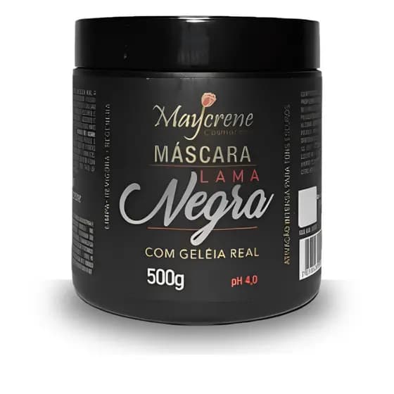Máscara Lama Negra Ativadora de Tons Escuros Máscara Capilar Hidratante