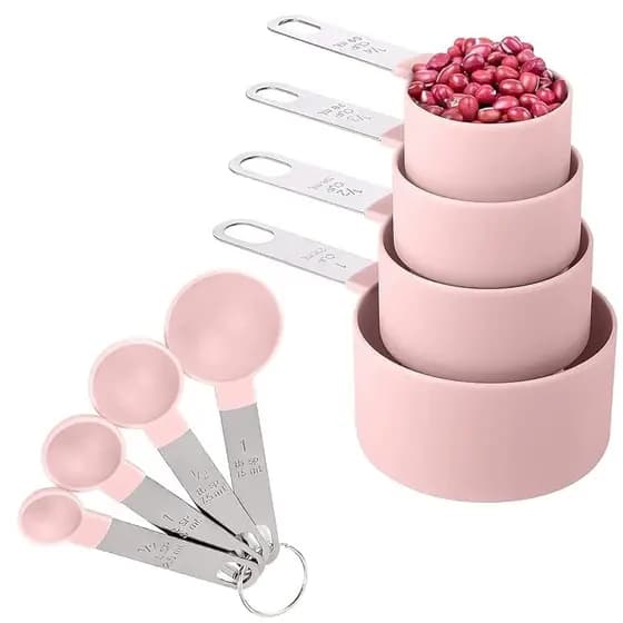 Conjunto Copo Medidor Rosa 8 und Vivian Festas