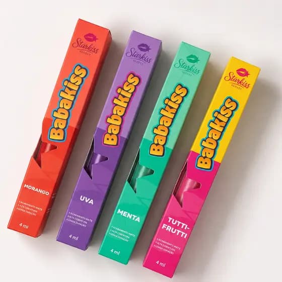 Gloss Hidratante Labial Efeito Brilho Molhado Kit 3 Gloss BabaKiss com Cheirinho - Promoção !