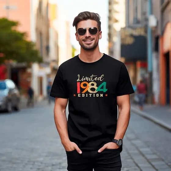 Camiseta Ano 1984 Escrito Edição Limitada Sou De 1984