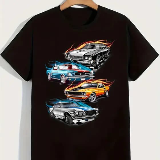 Camiseta Blusa Infantil Desenho Carros Esportivos Arrancada