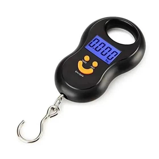 Balança Portátil Digital Mão Bolsa Mala Peixe Até 50kg Cozinha