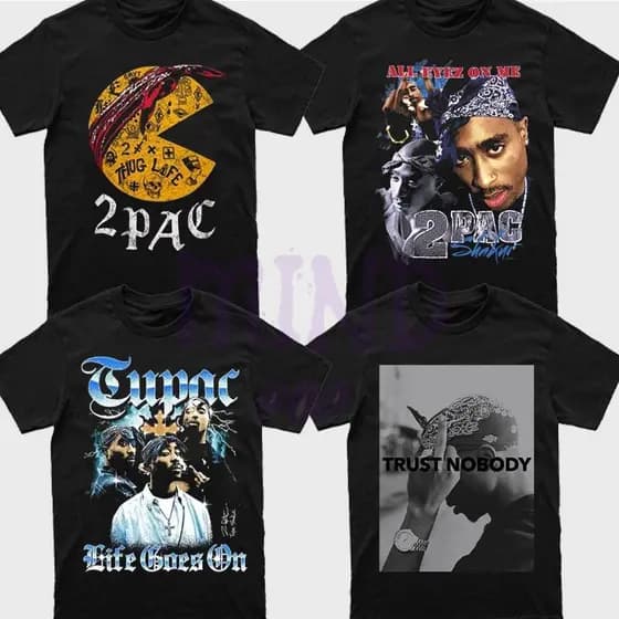 Camiseta Básica Tupac Vintage Camisa 100% Algodão Streetwear Temos Plus Size Premium
