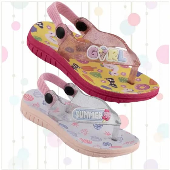 CHINELO DE DEDO KETO BABY MENINA COM ELÁSTICO ALEGRE, LINDOOO, RESISTENTE E MUITOOO CONFORTÁVEL 18 AO 24