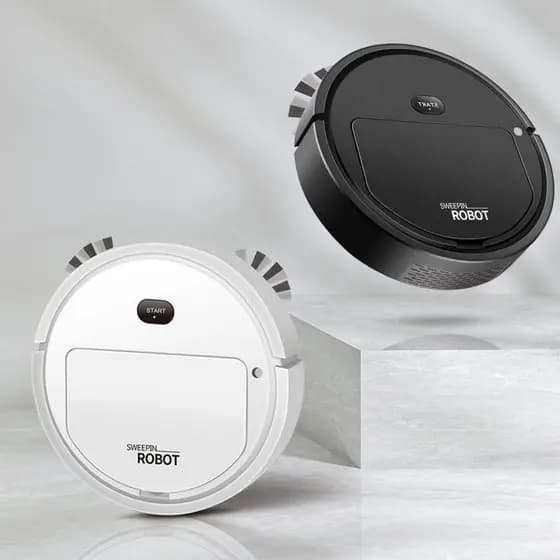 Robô Aspirador 3 em 1 Varre, Aspira e Passa Pano Limpeza Automática Inteligente e Silenciosa Para Casa e Apartamento-E4