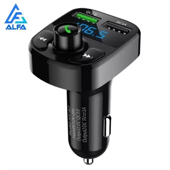 Carregador Adaptador Bluetooth Para Carro Transmissor Fm Veicular X8 Mp3 Rádio