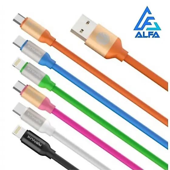 Cabo Carrega Macaron Usb Dados Turbo Celular V8/ tipo c/ IPHONE Todas Marcas 1.2m