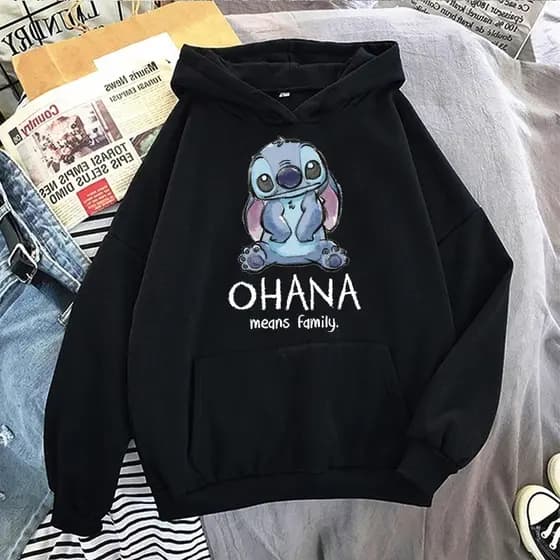 Moletom Blusa Liloalien Family Ohana Desenho