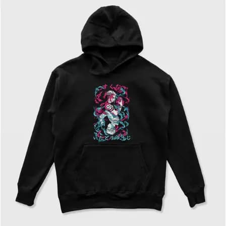 Moletom Masculino Com Capuz Estampa Anime Manga Tecido Premium 100% Algdão