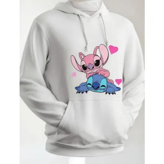 Moletom Masculino Com Capuz Estampa De Casal Et Fofinho Tecido Premium 100% Algodão