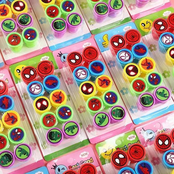 10 Selos Divertidos De Desenhos Animados , Homem Aranha , Vingadores , Padrão , Recompensas De Incentivo Para Crianças ,