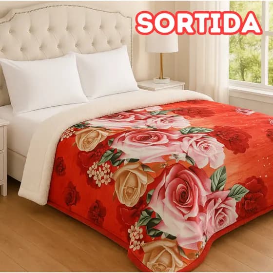 Cobertor manta Sherpa Casal Grossa Sortida Aprox. 2,00x1,80 Quentinha Coberta Varias Cores