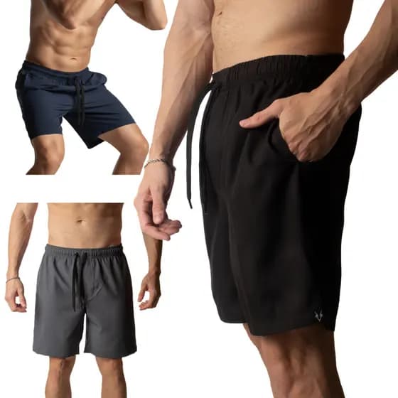 Kit 3 Bermudas Masculina Shorts Academia Leve Flexível e Estiloso