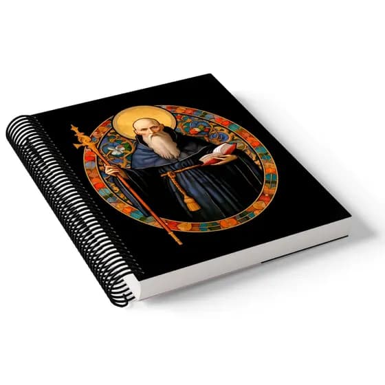 Caderno 1/4 capa dura espiral 96 folhas - SÃO BENTO #4