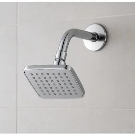 Ducha Chuveiro Quadrado de Parede Alta Pressão e Design Moderno ABS