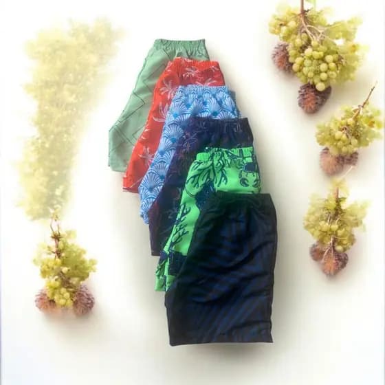 Kit 5 Shorts Tactel Bermuda Infantil Estampado Menino Juvenil