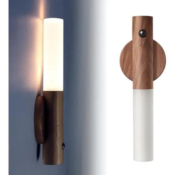 Kit 2 Luz Noturna Inteligente LED Com Sensor Magnética Recarregável USB