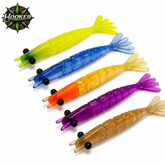 kit 20 6 cm iscas artificial soft bait