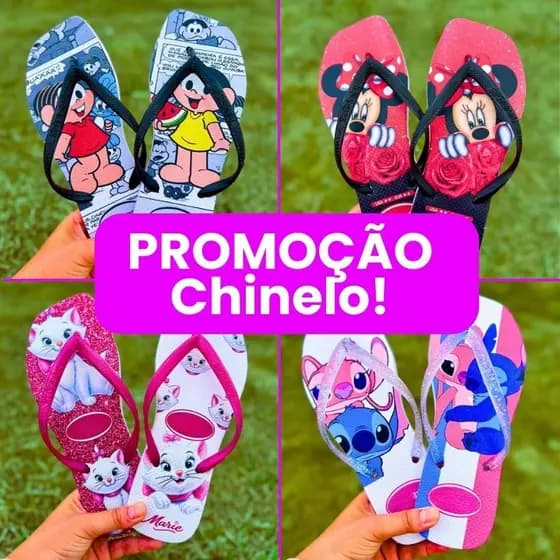 Chinelo Rasteirinha Feminina Bico Quadrado Tamanhos 33 ao 40