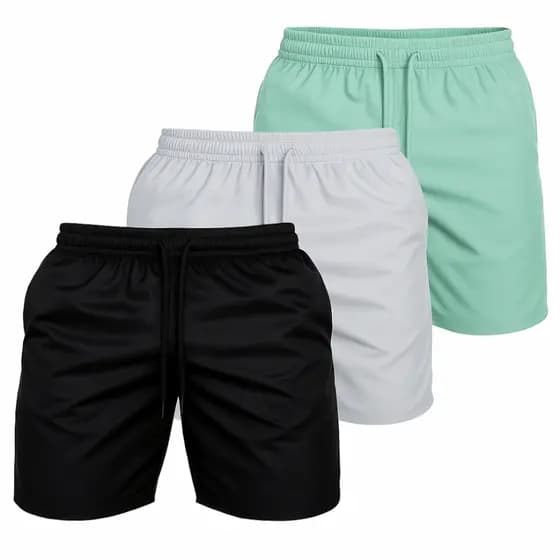 Bermuda masculina tactel com elastano short academia praia piscina corrida