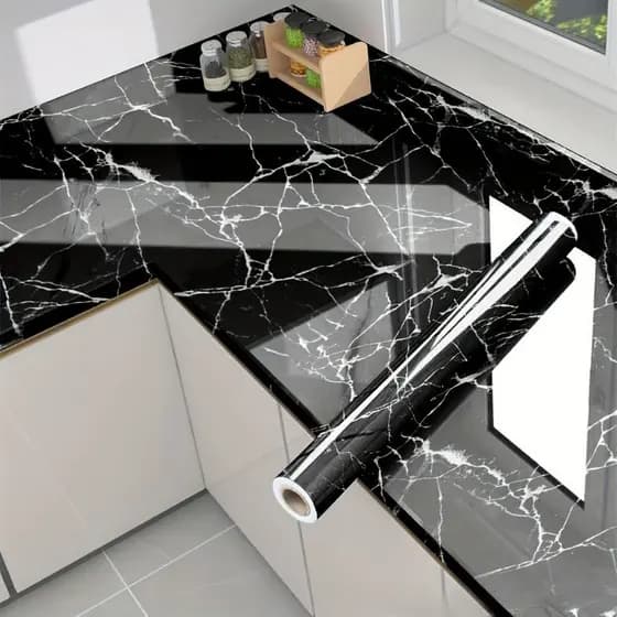 Papel Adesivo Para Cozinhas Marmore Brilhante 60c x 5m
