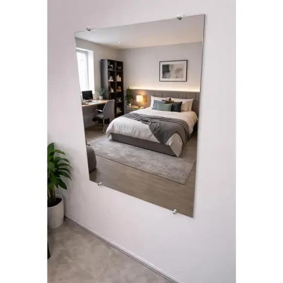 Espelho Grande 100x60cm/ 60x100cm Lapidado De Parede Para Quarto/Sala/Banheiro Penteadeira