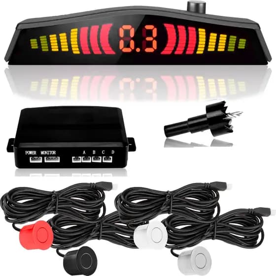 Sensor de Estacionar o Carro com Cor Customizável Kit para Ré