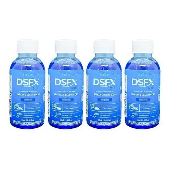 4 Biocide DSFX Blue Concentrado Limpador Desinfetante 60ml