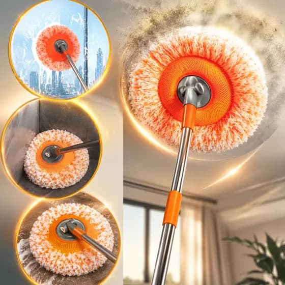 Esfregão Mop Esfregão Giratório Automático Para Limpeza De Piso Escova De Limpeza De Poeira Multiuso